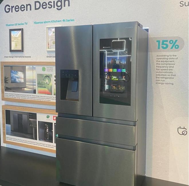 耀CES2025引领智能家居新潮流爱游戏app海信大屏冰箱780闪(图8)